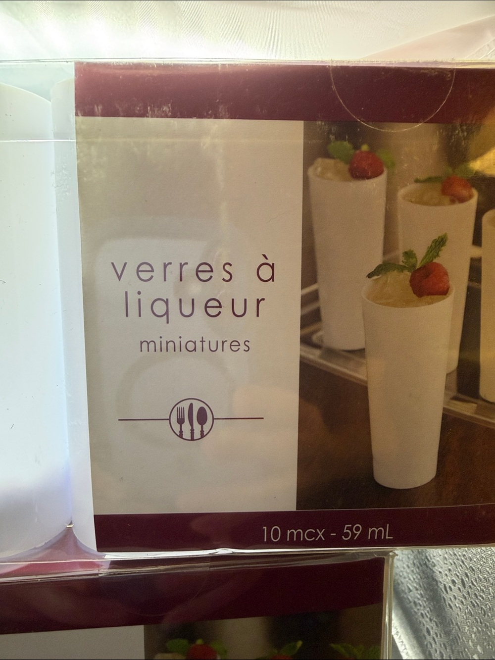 Mini Liqueur Shot Glasses - White (Set)